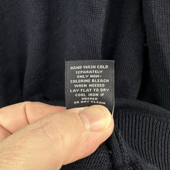 HART SCHAFFNER MARX crew neck sweater navy blue XXL - Picture 8 of 9